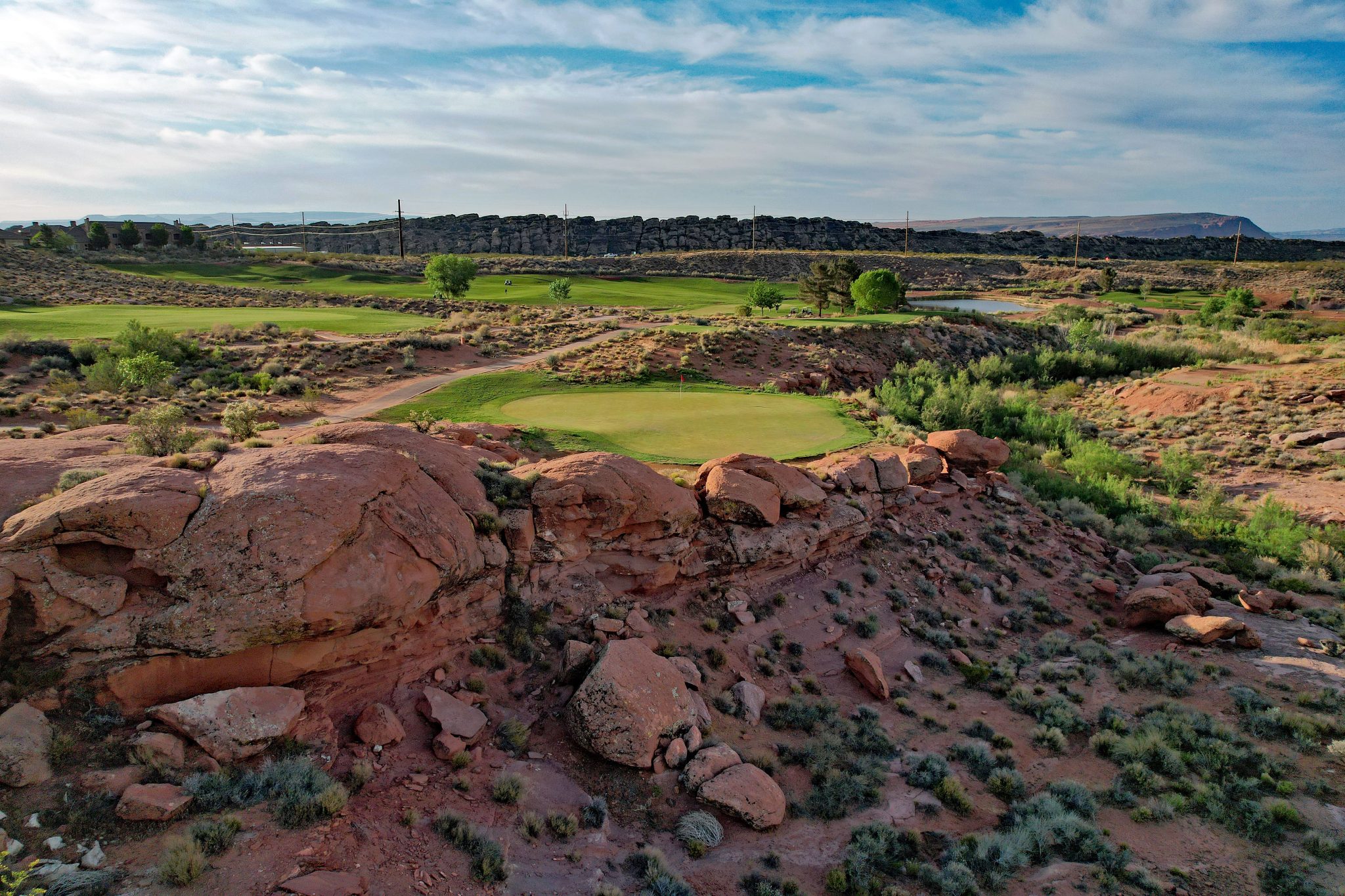 Hole 6 at Coral Canyon Golf Club.