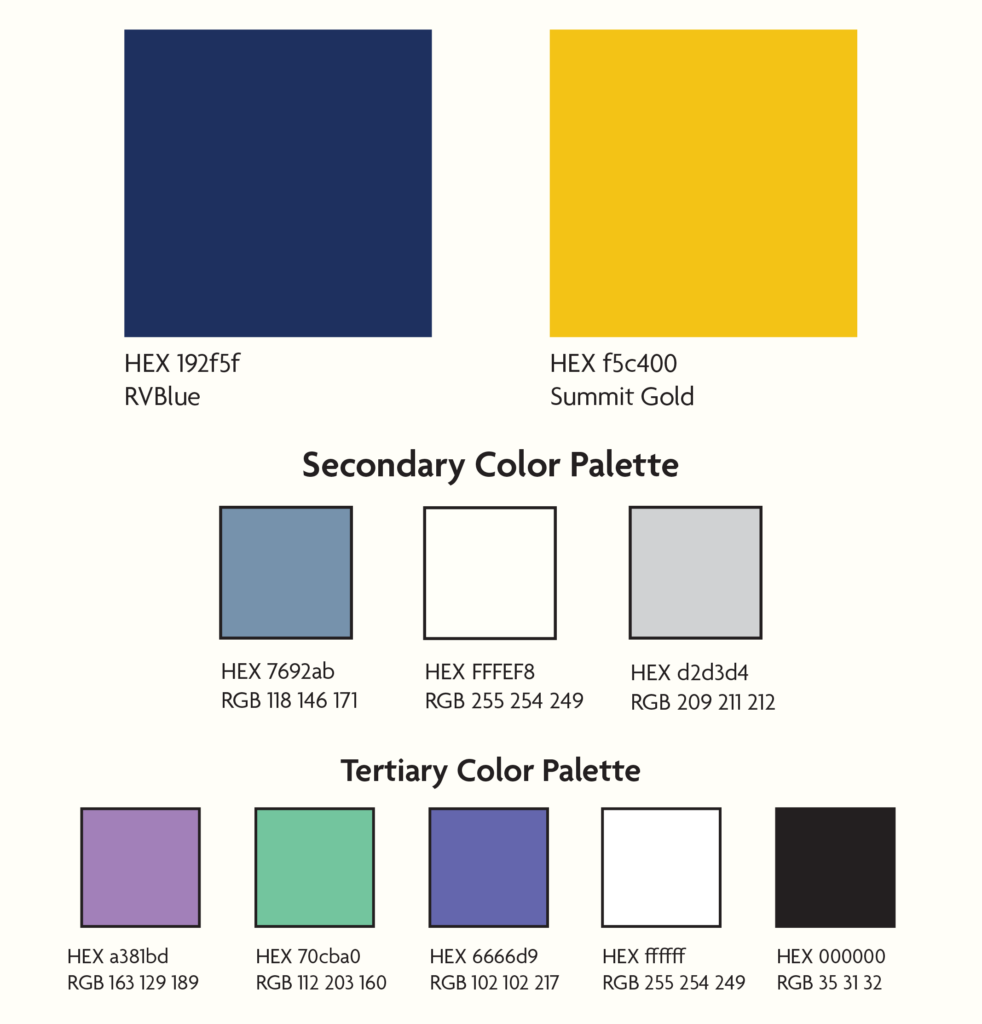 Rocky Vista University Approved Colors