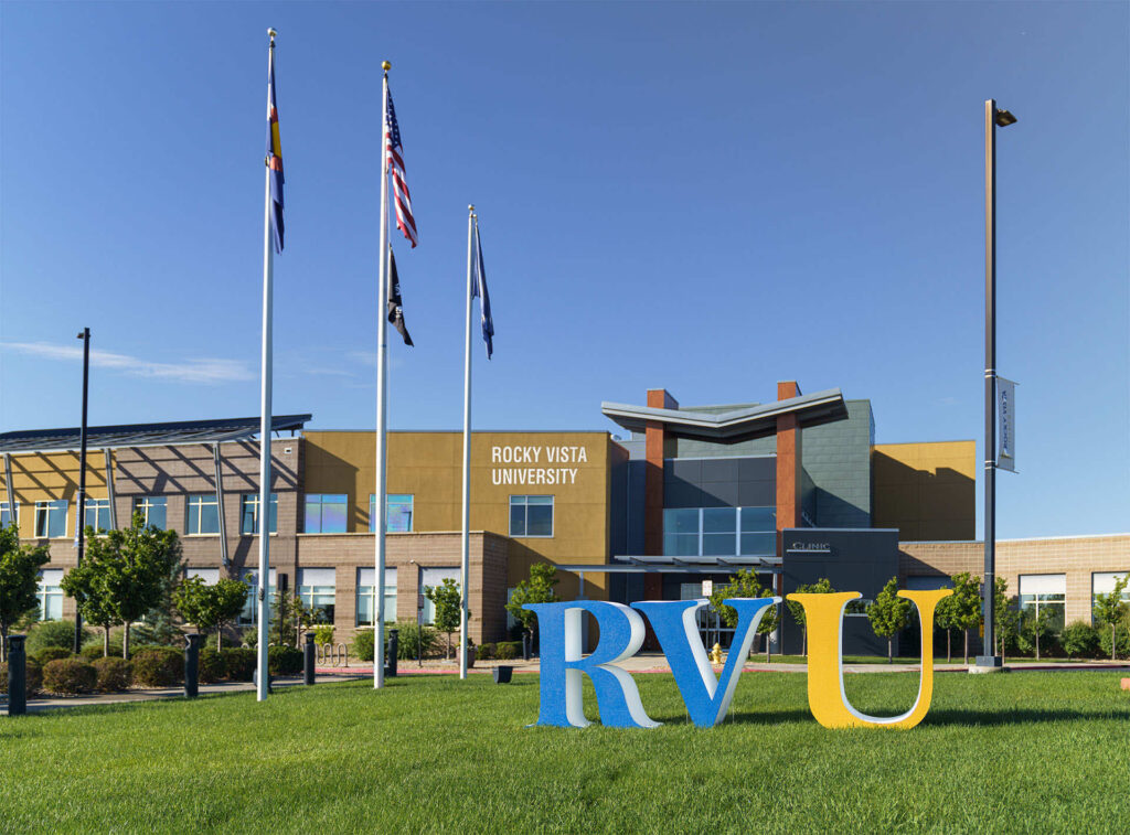 Exterior of the RVU Colorado campus